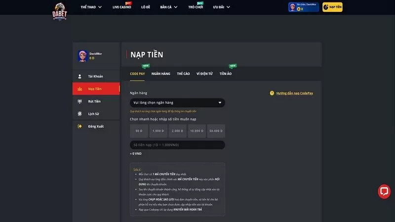 Nạp tiền để bắt đầu hành trình phiêu lưu kỳ thú Nạp tiền để bắt đầu hành trình phiêu lưu kỳ thú